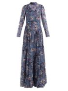 Erdem Marcia Tulip Dream-print Silk Gown