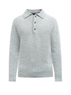 Howlin' - Ghost Point-collar Wool Sweater - Mens - Light Blue