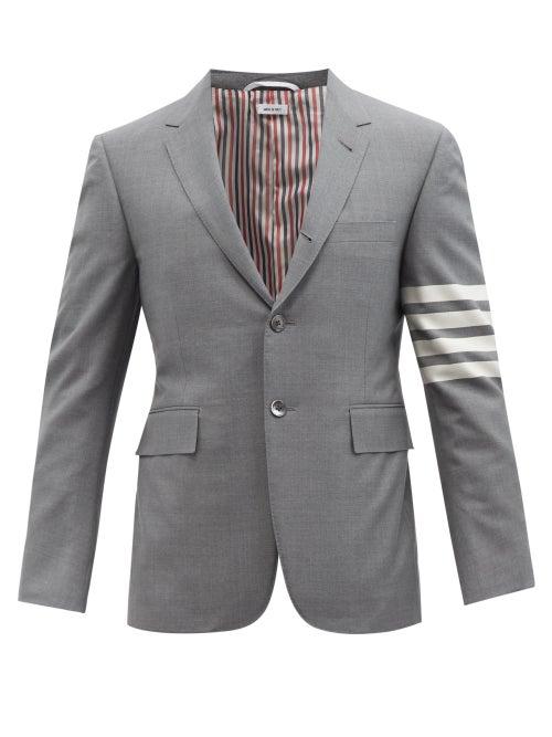 Thom Browne - Four-bar Wool Blazer - Mens - Grey