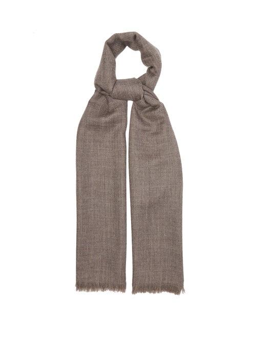 Raey - Superfine Alpaca Scarf - Womens - Dark Grey