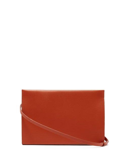 Matchesfashion.com Aesther Ekme - Structured Leather Shoulder Bag - Womens - Orange