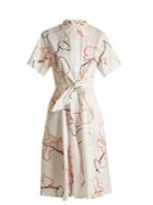 Diane Von Furstenberg Albion-print Cotton-blend Poplin Dress