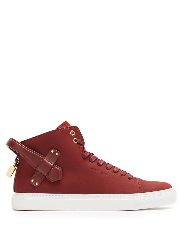 Buscemi 100mm Clean Nubuck High-top Trainers
