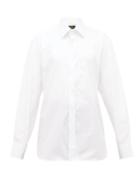 Matchesfashion.com Emma Willis - Supraluxe Swiss-dot Cotton-poplin Shirt - Womens - White