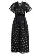 Goat Evangelina Diamond-lam Chiffon Dress