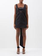 Staud - Irie Sequinned-insert Bow-trim Dress - Womens - Black