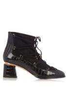 Nicholas Kirkwood Outliner Suede And Leather Ankle Boots