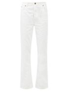 Paco Rabanne - Logo-patch Wide-leg Jeans - Womens - Ivory