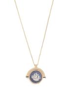 Matchesfashion.com Ferian - Wedgewood Gold & Ceramic Ship Necklace - Womens - Blue