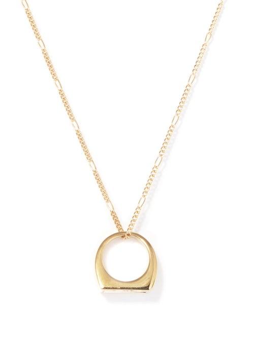 A.p.c. - X Suzanne Koller Ring-pendant Necklace - Womens - Gold