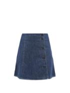Ladies Rtw A.p.c. - Mauricette Denim Mini Skirt - Womens - Mid Denim