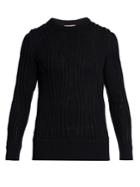 Bottega Veneta Crew-neck Cable-knit Cashmere-blend Sweater