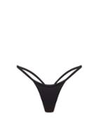 Matchesfashion.com Dos Gardenias - Kashmir Slender-strap Bikini Briefs - Womens - Black