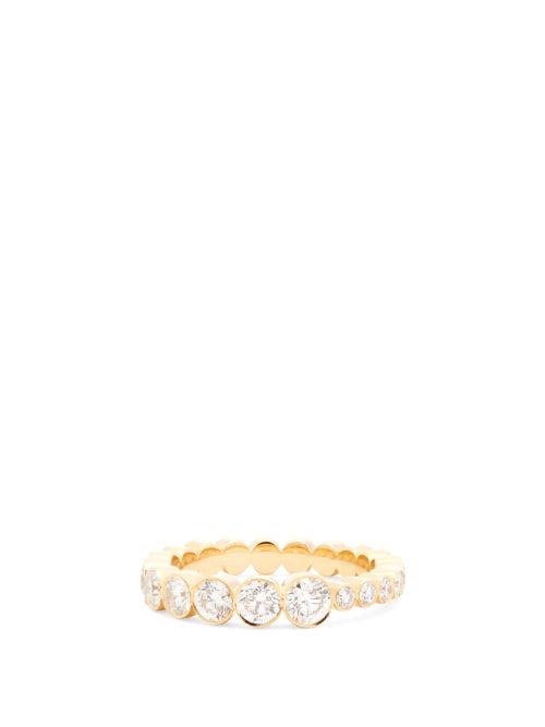 Matchesfashion.com Sophie Bille Brahe - Croissant De Ensemble Diamond & 18kt Gold Ring - Womens - Diamond