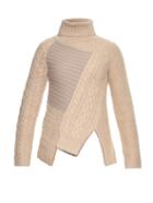 Joseph Patchwork Wool Roll-neck Sweater
