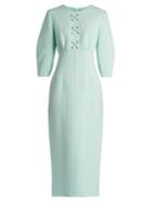 Emilia Wickstead Fabia Shantung-tweed Dress