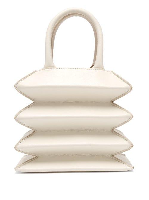 Matchesfashion.com Staud - Hutton Accordion Leather Bag - Womens - White