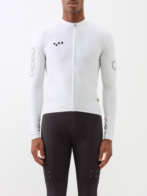 Pedla - Lunahex Long-sleeved Cycling Top - Mens - Off White
