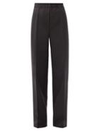 Matchesfashion.com Acne Studios - Pamie Wide-leg Wool-blend Trousers - Womens - Black