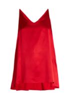 Adam Lippes Step-hem Silk-satin Cami Top