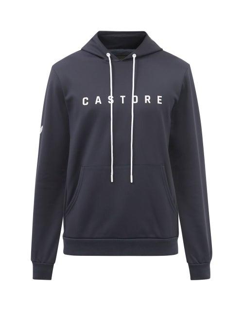 Castore - Garcia Logo-print Jersey Hooded Sweatshirt - Mens - Navy