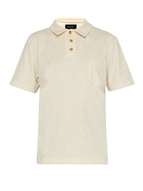 Matchesfashion.com Howlin' - Mr Fantasy Terry Cotton Blend Polo Shirt - Mens - White