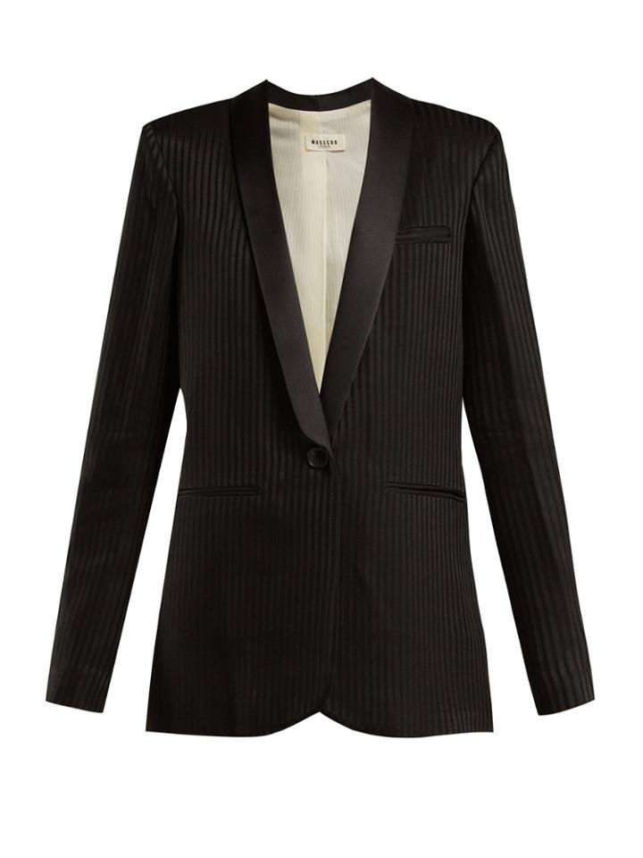 Masscob Alvy Single-breasted Crepe Blazer