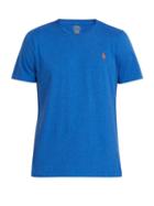 Matchesfashion.com Polo Ralph Lauren - Logo Embroidered Cotton Jersey T Shirt - Mens - Indigo