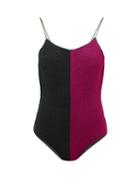 Matchesfashion.com Osree - Lumire Colour-block Metallic Swimsuit - Womens - Pink Multi