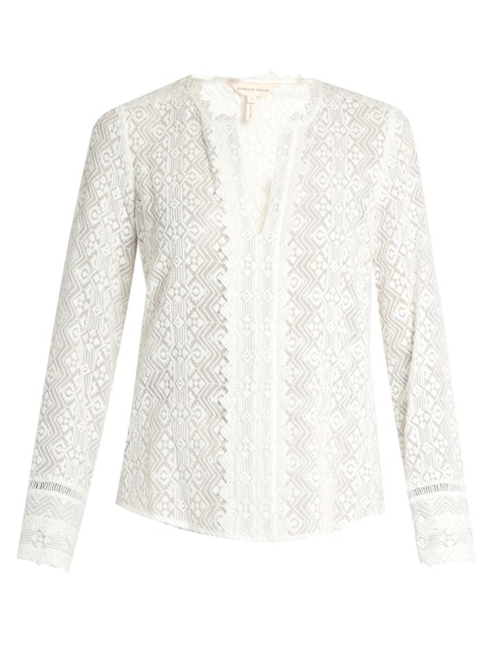 Rebecca Taylor Silk-lace Blouse