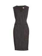 Altuzarra Nico Hairline-stripe Wool-blend Dress