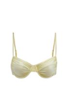 Matchesfashion.com Isa Boulder - Jules Ruched Underwired Bikini Top - Womens - Gold
