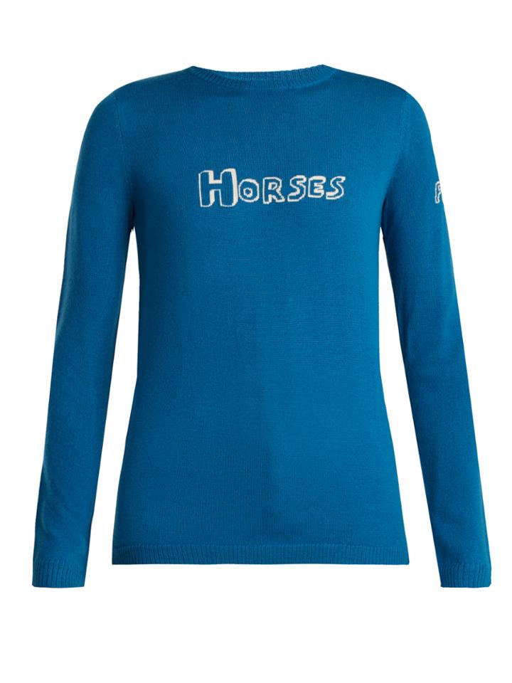 Bella Freud Horses Wool Sweater