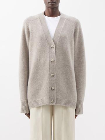 Arch4 - Sage Cashmere Cardigan - Womens - Light Grey