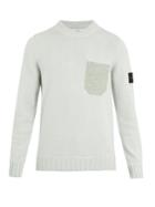 Stone Island Patch-pocket Wool-blend Sweater