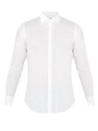 Matchesfashion.com Glanshirt - Dobby Dot Cotton Shirt - Mens - White