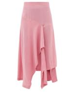 Matchesfashion.com Colville - Draped Poplin Skirt - Womens - Pink