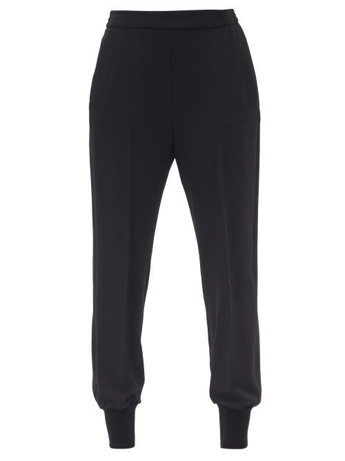 Matchesfashion.com Stella Mccartney - Julia Elasticated-cuff Cady Trousers - Womens - Black