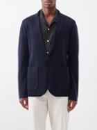 Ralph Lauren Purple Label - Patch-pocket Wool Blazer - Mens - Navy