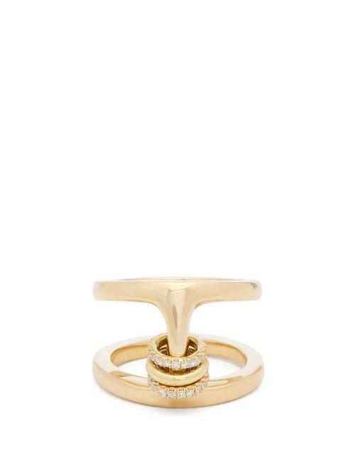 Spinelli Kilcollin - X Hoorsenbuhs Phantom Diamond & 18kt Gold Ring - Womens - Gold