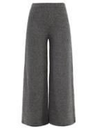 Proenza Schouler - Knitted Wide-leg Trousers - Womens - Grey