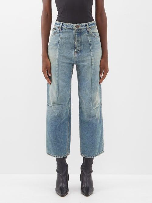 Balenciaga - Cropped Straight-leg Jeans - Womens - Denim