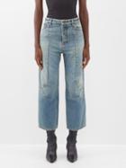 Balenciaga - Cropped Straight-leg Jeans - Womens - Denim