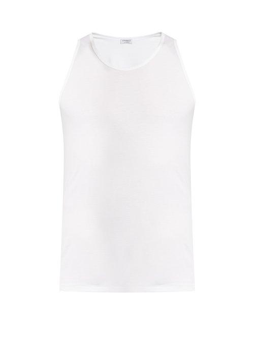 Matchesfashion.com Zimmerli - Pure Comfort Stretch Cotton Vest - Mens - White
