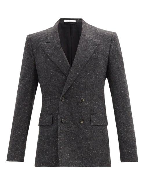Matchesfashion.com Gabriela Hearst - Kingsley Double-breasted Cashmere Blazer - Mens - Dark Grey