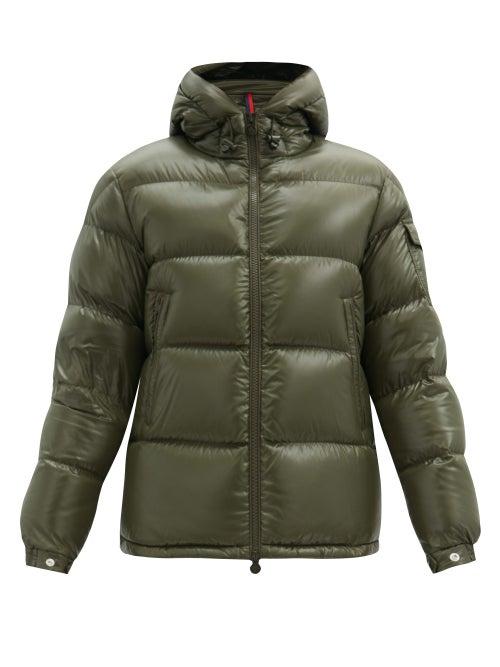 Matchesfashion.com Moncler - Ecrins Down-filled Shell Hooded Jacket - Mens - Green
