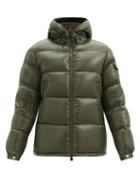 Matchesfashion.com Moncler - Ecrins Down-filled Shell Hooded Jacket - Mens - Green