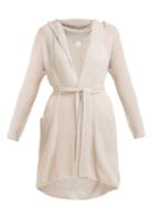 Matchesfashion.com Max Mara Leisure - Fronda Mohair Blend Hooded Cardigan - Womens - Beige