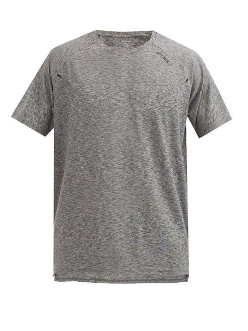 Matchesfashion.com 2xu - Xctrl Jersey T-shirt - Mens - Grey