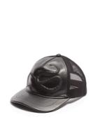 Gucci Snake-embossed Leather Baseball Cap